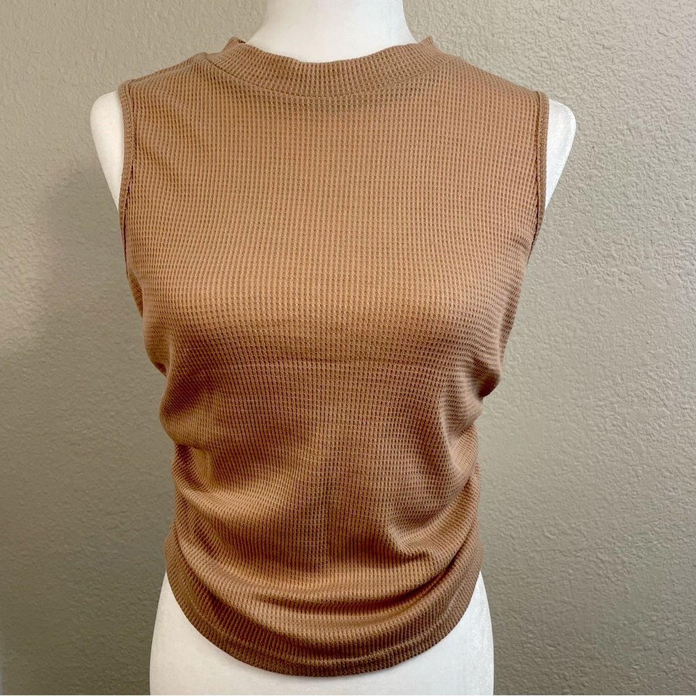 Shein Sleeveless Top with Ruching Size L